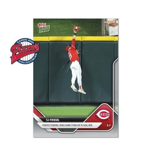 TJ Friedl Robs Game Tying HR 2025 MLB Topps NOW Card 251 In Hand - Picture 1 of 1