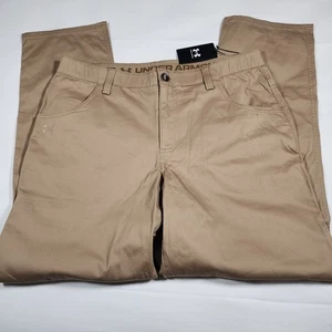 Pantaloni Under Armour Uomo 36x32 Cammello UA Outdoor Everyday Expanse Nuovi con etichette Elasticizzati - Foto 1 di 14