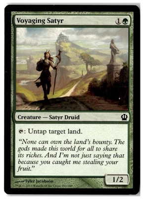 MTG Voyaging Satyr - Theros  Moderately Played English Playset (x4) - Image 1 of 4