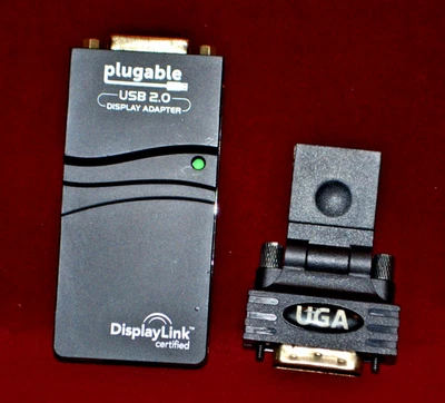 Pluggable USB 2.0 UGA Multi-Display Adapter Display-Link DVI VGA HDMI - Image 1 of 4