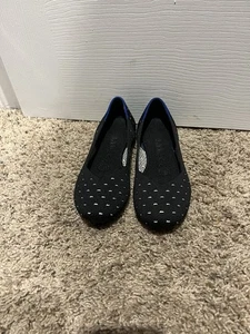 ROTHY'S The Flat Ivory Polka Dot Print Fabric Ballet Flats 5.5 Women Shoes - Picture 1 of 8