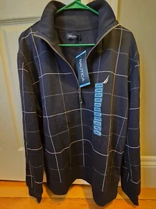 ¡NUEVO! Pullover Nautica con cremallera para hombre, talla grande - Imagen 1 de 7