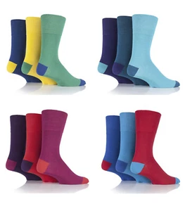 6/12 Pairs Gentle Grip Mens Socks Soft ColourBrust Diabetic Socks UK Size 6-11 - Picture 1 of 9