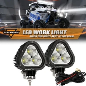 AUXBEAM 4" LED Work Lights White Offroad Driving Fog ATV UTV 4WD Marine Boat USA - Picture 1 of 12