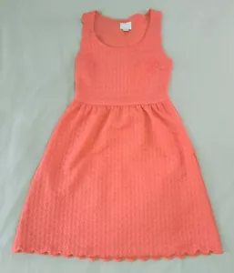 Abito a tubino Maeve Anthropologie taglia S corallo Caye A-Line pizzo testurizzato elasticizzato - Foto 1 di 9