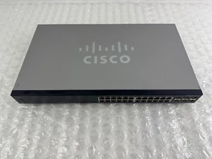 Conmutador administrado apilable Cisco SG500X-24 24 puertos Gigabit 4 puertos 10 Gigabits - Imagen 1 de 6