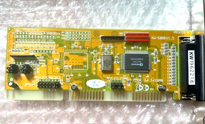 BRAND NEW VINTAGE KOUWELL KW-508DV1.5 16 BIT ISA PARALLEL PRINTER CARD RM2WL - Image 1 of 4
