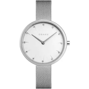 Obaku Women's Notat White Dial Watch - V233LXCIMC - Picture 1 of 1