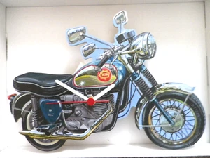 VINTAGE BSA GOLDSTAR MOTORBIKE WALL CLOCK. NEW AND BOXED.MOTOR BIKE - Picture 1 of 1