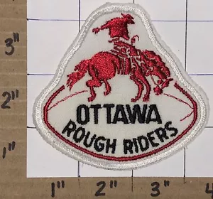 1 RARE VINTAGE OTTAWA ROUGH RIDERS CFL FOOTBALL CREST EMBLEM PATCH LOT - Picture 1 of 1