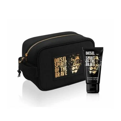 Diesel Spirit of the Brave Toiletry Pouch with 50ml Shower gel