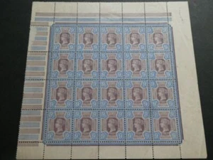 GB 1887 9d SG 209 PANNELLO COMPLETO DI 20 MNH - SCARSO - Foto 1 di 4