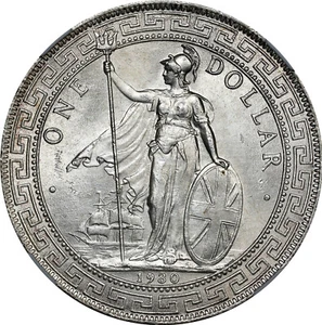Great Britain: George V Trade Dollar 1930, NGC MS-63, London Mint! - Picture 1 of 8