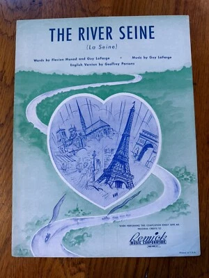 The River Seine ~ LaFarge ~ Monod ~ Parsons ~ Sheet Music ~ 1948 - Image 1 of 3