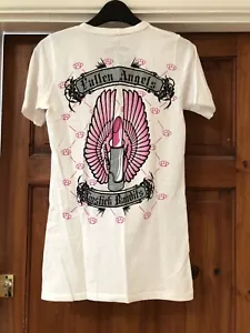 New Without Tags Lipstick Bandits Los Angeles White T Shirt Size Small (8-10) - Picture 1 of 7