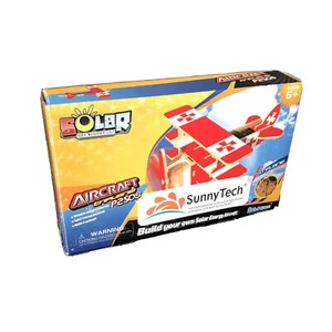Children's Gift  Solar Energy Triplane 3D Wooden Puzzle New Open Box - Picture 1 of 3