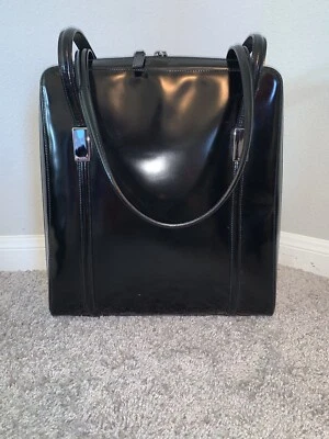 Vintage Y2K Gucci Briefcase Shoulder Bag Black Leather 💯Authentic - Image 1 of 4