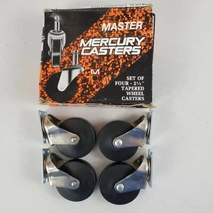 Ruote Master Mercury D472-1/2 JH Set di quattro ruote coniche 2-1/2" NOS - Foto 1 di 10