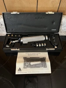 Heine 6515-00-550-7199 Otoscope & Ophthalmoscope w/ Case Germany Optotechnik - Picture 1 of 7