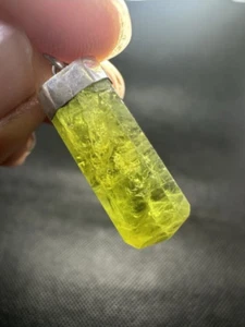 Colgantes de peridoto de piedras preciosas naturales de alta calidad de plata de ley 925 - Imagen 1 de 7