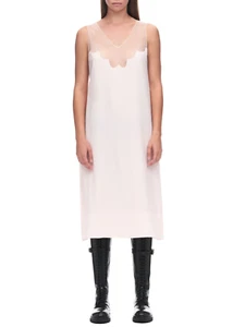 Women's Simone Rocha Scallop Tulle Dress, Style# 7141-0514, Sz UK 8, Rose, $1295 - Picture 1 of 17