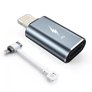 2 x Adaptateurs usb-c vers iphone / ipad, charge rapide 27 W compatible Apple - Photo 1/5