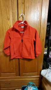 Columbia Sportwear Fleese Pullover, Youth 8, Orangish Red, Long Sleeves, - Picture 1 of 4