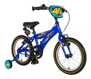Dawes Boys 16" Thunder Bike- Blue MTB Kids Bicycle with Stabilisers 5+ Years Old - Picture 1 of 8