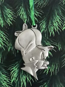 Pewter Elmer Fudd Warner Bros Christmas Tree Metal Figurine Bugs Bunny Ornament - Picture 1 of 2