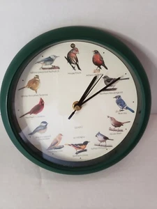 Vintage Quarts Singing Bird 8" Wall Clock - Picture 1 of 8