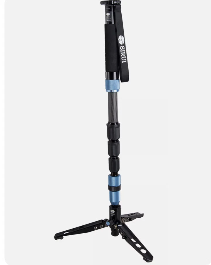 Sirui P-224S Carbon Fiber Video Monopod with folding tripod legs - Image 1 of 4