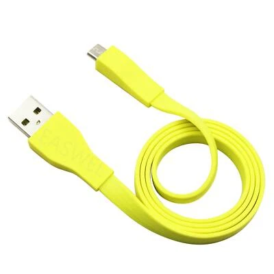 Cabo micro USB amarelo para alto-falante Bluetooth Logitech Ultimate Ears UE BOOM 2 pés - Imagem 1 de 3