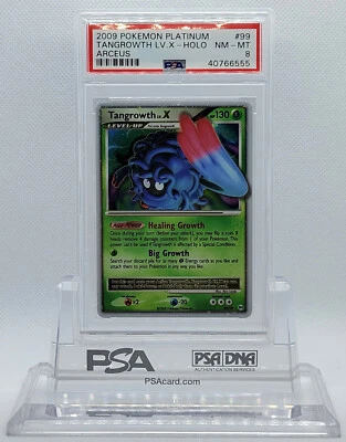 POKEMON ARCEUS TANGROWTH LV X #99 ULTRA RARE HOLO FOIL CARD PSA 8 NM-MT #* - Image 1 of 4