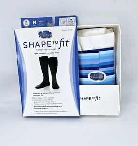 Dr Comfort Mens Shape To Fit 15-20 mmHg Compression Light Support Wear Socks M - Picture 1 of 8