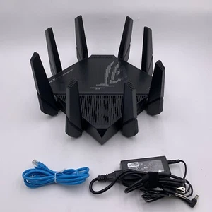 ASUS ROG Rapture GT-AX11000 Pro Tri-Band WiFi 6 Extendable AiMesh Gaming Router - Picture 1 of 9