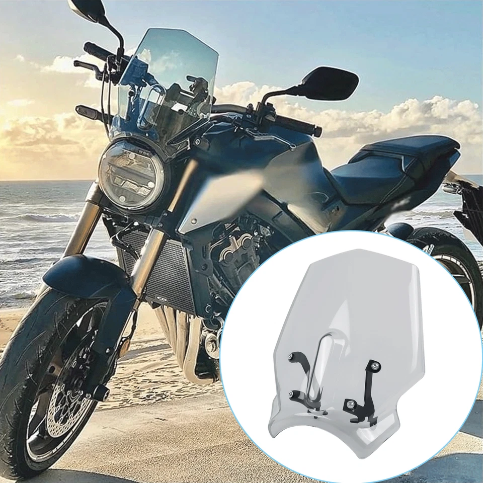 For Honda CB650R CB 650R 2024+ Windshield Windscreen Wind Screen Deflector Foto 1 de 4