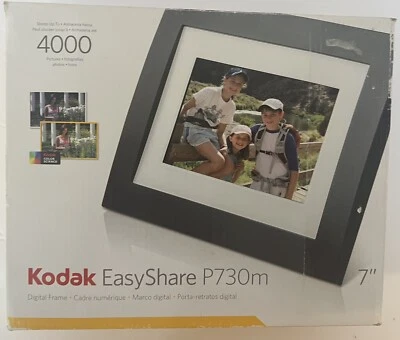 Kodak EasyShare P730m 7" Digital Picture Frame NEW holds 4000 pics Slideshow - Image 1 of 4