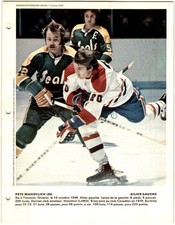 1973-74 Dimanche / Derniere Heure Photos Pete Mahovlich #NNO Montreal Canadiens