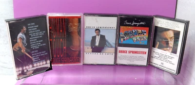 Bruce Springsteen 5 Cassette Tape Tunnel/The E Street/Live/Greetings/Human Touch - Image 1 of 2