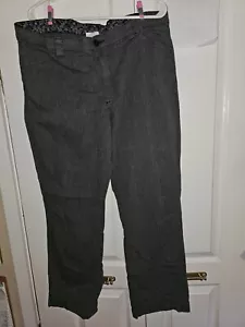 Lee's graue knopfweite Damenhose 18 mittlere Baumwollmischung - Bild 1 von 5