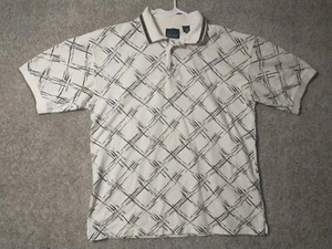 Greg Norman Polo Shirt Adult Large White Golf Golfer Rugby Cotton Casual Men - Picture 1 of 13