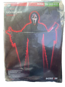 Bleeding Ghostface Robe Halloween Costume Adult Plus Size XL Blood Pump Scream 4