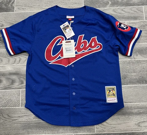 Mitchell & Ness 1996 Ryne Sandberg Chicago Cubs Batting Practice Jersey L/44 Cover