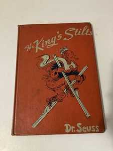 Vintage 1939 The King's Stilts by Dr Seuss 1st Edition Red Cover Book - Rare - Picture 1 of 8