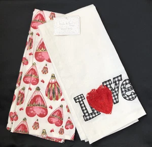 Juego casero de 2 toallas de cocina coordinadoras Nicole Miller 20"" x 28"" nuevas con etiquetas - Imagen 1 de 1