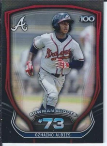 Ozzie Albies 2015 Bowman Chrome Scouts Top 100 - Picture 1 of 1