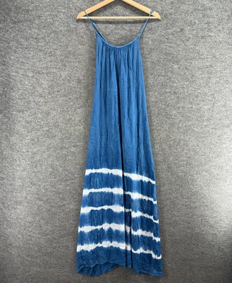 Платье Raviya женское M среднее синее в полоску макси длинное без рукавов вискоза повседневное - Изображение 1 из 4