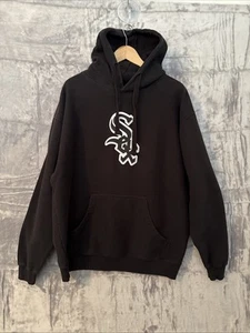 Vintage Chicago White Sox Majestic Hoodie Sweatshirt Schwarz Herren XL Sport Freizeit - Bild 1 von 8