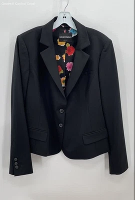 Emporio Armani 女式黑色西装外套 - 48 码 — 第 1/4 张图片