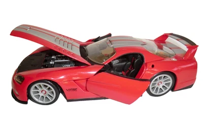 Dodge Viper GTS-R cupé techo rígido diecast rojo y plateado 1:18 Hot Wheels sin caja Foto 1 de 4